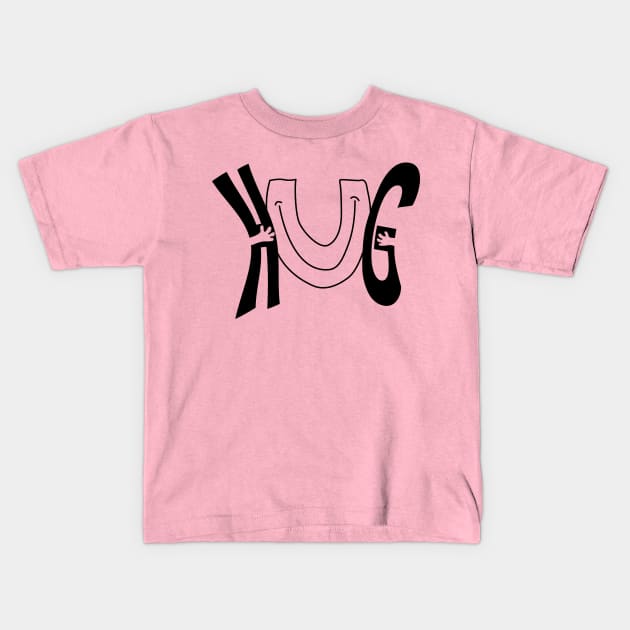 Hug U Kids T-Shirt by Coffeepine
